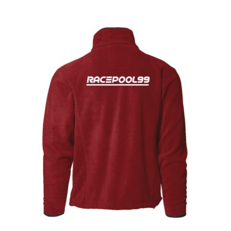 Racepool99 Fleecjacke Rot Rückseite