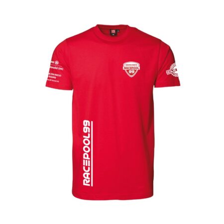 Racepool99 T-Shirt Rot Men mit Logos