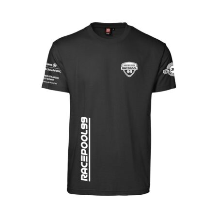 Racepool99 T-Shirt Men schwarz mit Logo